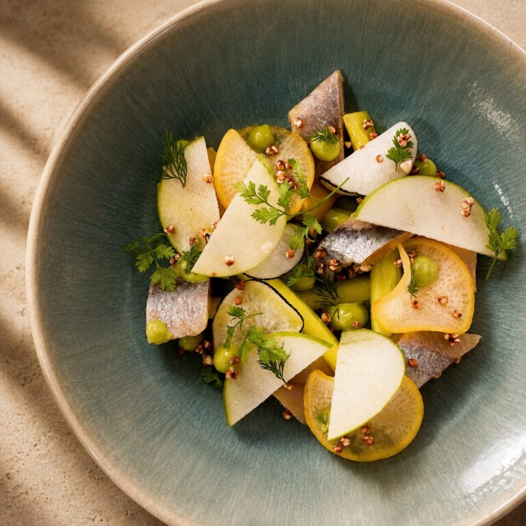 Seasonal salad, cooked by the private chef at Villa Kyma, Aegina