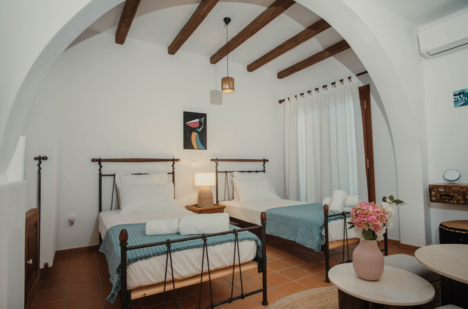 Galini bedroom at Villa Kyma, Aegina