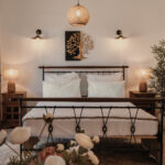 Kyma Suite bedroom at Villa Kyma, Aegina